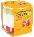 Йогурт Коломенский Малина-Груша 5%, 170г