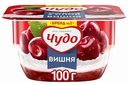 Десерт творожный воздушный Чудо Творожок 2 слоя Вишня 4,2%, 100г