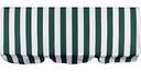 Комплект для садовых качелей подушка и накидка на крышу цвет: белый/зелёный, 166×114 см