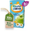 Напиток «ФрутоНяня» из яблок с экстрактами ромашки и липы с 6 мес., 200 мл