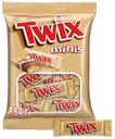 Печенье покрытое молочным шоколадом Twix Minis с карамелью, 184г