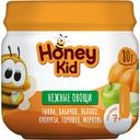 Пюре овоще-фруктовое "Нежные овощи с кукурузой и горошком" для детского питания для детей раннего возраста гомогенизированное, стери лизованное, с 7 месяцев "Honey Kid" 80 г