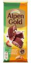 Шоколад Alpen Gold молочный с соленым миндалем и карамелью 80г