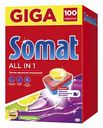Таблетки для посудомоечных машин Somat All in 1 Lemon & Lime, 100 таблеток