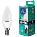 Лампа светодиодная Camelion E14 холодный свет, свеча, 10Вт
