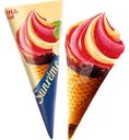 Мороженое сливочное Sunreme малина-банан рожок в глазури 8%, 78г