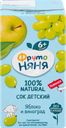 Сок фруктовый ФРУТОНЯНЯ Яблоко, виноград, с 6 месяцев, 200мл