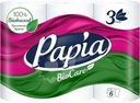 Бумага Papia Biocare туалетная 3 слоя 6 рулонов