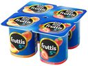 Йогуртный продукт Fruttis клубника и персик 5% БЗМЖ 115 г