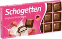 Шоколад SCHOGETTEN с клубнично-йогуртовой начинкой, 100г