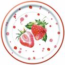 Тарелки одноразовые Bulgaree Green Клубника картон 23 х 23 см 10 шт