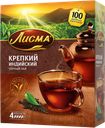 Чай черный ЛИСМА, крепкий, 100 пакетиков 