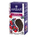 Чай AKBAR черный малина/ черника/вербена, 25 пакетиков