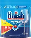 Таблетки для посудомоечной машины FINISH Power Лимон, 70шт
