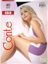 Колготки женские КОНТЕ, Соло, 40 ден, черные, 3 