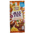 Плитка Alpen Gold Max Fun молочная с тропическими фруктами и взрывной карамелью 150 г
