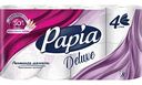 Туалетная бумага Papia Deluxe Роскошная мягкость 4 слоя, 8рулонов