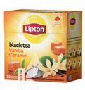Чай LIPTON VANILLA CARAMEL байховый черный 20х1,7г