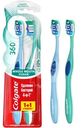 Зубная щетка Colgate 360 Суперчистота всей полости рта антибактериальная средней жесткости 1+1