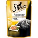 Корм для кошек Ломтики в желе Sheba Appetito с курицей и индейкой, 85 г