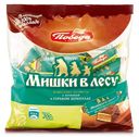 Конфеты Победа вкуса «Мишки в лесу» вафельные с начинкой в горьком шоколаде, 200 г