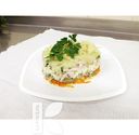 Салат Петроградский с курой и грибами 100г