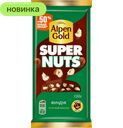 Шоколад Alpen Gold Super Nuts молочный с фундуком, 130 г