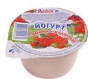 Йогурт ВЕМОЛ двухслойный малина-земляника 6%, 180г