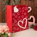 Пакет подарочный "Любовь", With Love, 26х32х12,5 см, в ассортименте
