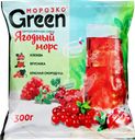 Морс ягодный МОРОЗКО GREEN c клюквой, брусникой и красной смородиной, 
300г