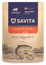 Корм Savita с лососем и форелью в соусе для стерилизованных кошек, 85г