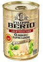 Оливки консервированные Filippo Berio Gold Selection c пармезаном, 300г