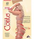 Колготки женские Conte Active Soft цвет: natural/бежевый, размер 2, 40 den