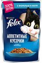 Корм для кошек Аппетитные кусочки в желе Felix с форелью, 85 г