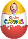  Яйцо шоколадное KINDER Сюрприз из молочного шоколада с игрушкой 
