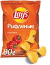 Чипсы Lay's рифленые паприка, 90 г