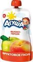 Пюре фруктовое АГУША Яблоко-персик, с 6 месяцев, 90г