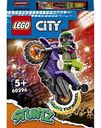 Конструктор Акробатический трюковый мотоцикл LEGO City Stuntz 60296 5+, 14 элементов