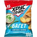 Сухарики Хрусteam Багет воздушные со вкусом сметаны и зелени 100г