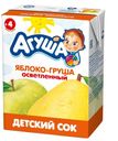 Сок  детский осветлённый яблочно-грушевый, Агуша, 200 мл