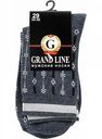 Носки мужские Grand Line цвет: тёмно-синий/цепочка, размер 29 (44-46)