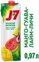 Напиток J7 манго гуава лайм личи с мякотью, 970 мл