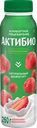 Биойогурт питьевой АКТИБИО Клубника, земляника 1,5%, без змж