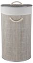 Корзина для белья Selecta 35x35x60 см из бамбука серого цвета