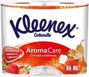 Туалетная бумага Kleenex Aroma Care Сочная клубника 3 слоя, 4 рулона