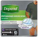 Впитывающее нижнее белье Depend для мужчин L-XL 9 шт