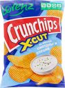 Чипсы картофельные LORENZ Crunchips X-Cut рифленые, со вкусом сметаны и специй, 70г