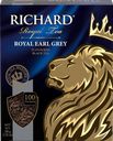Чай черный RICHARD Royal Earl Grey Цейлонский с ароматом бергамота байховый, 100пак