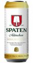 Пиво Spaten Munchen светлое в банке 5,2 % алк., Россия, 0,45 л