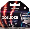 Кассеты для станка ZOLLIDER® Урбан сменные 3 лезв, 2 шт. 